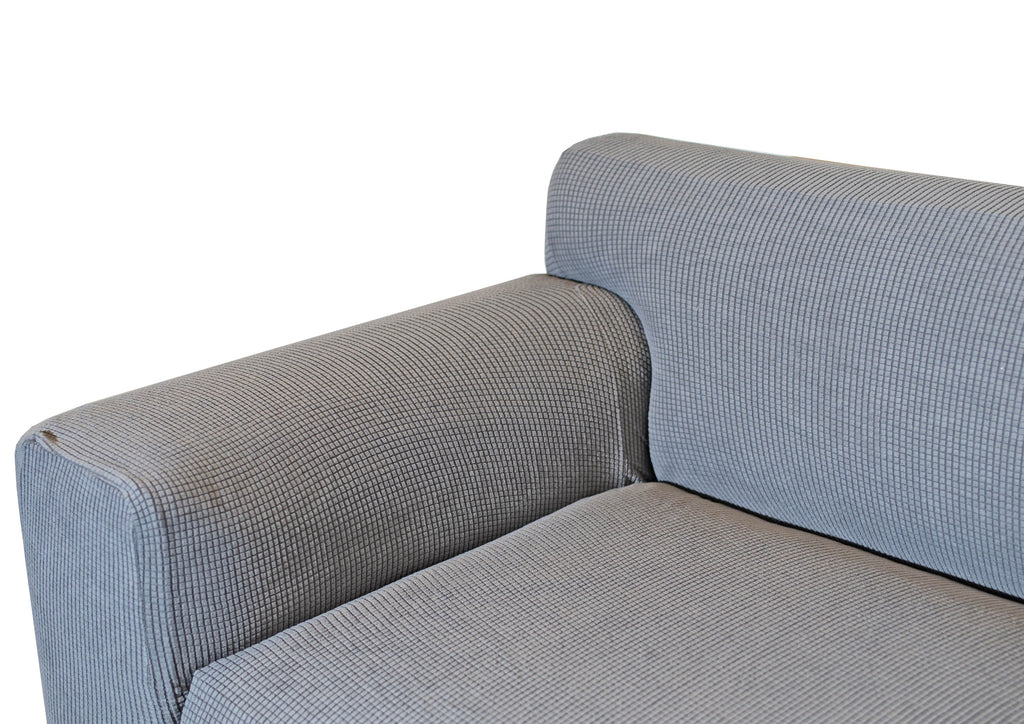 Ystyle Stretch Bankhoes 4 Zits, Elastische Bankhoezen Voor Woonkamer, 1 Stuks Universele Rekbare Armsteun Sofahoes Met Anti-slip Schuim, Krasbestendig Meubelhoes Voor Bank, Beige